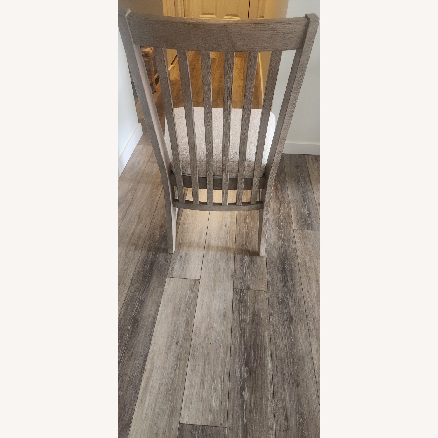 Coleman Furniture Light Gray Wood Dining Chairs - image-3