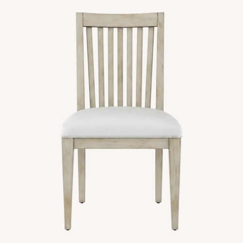 Used Coleman Furniture Light Gray Wood Dining Chairs for sale on AptDeco