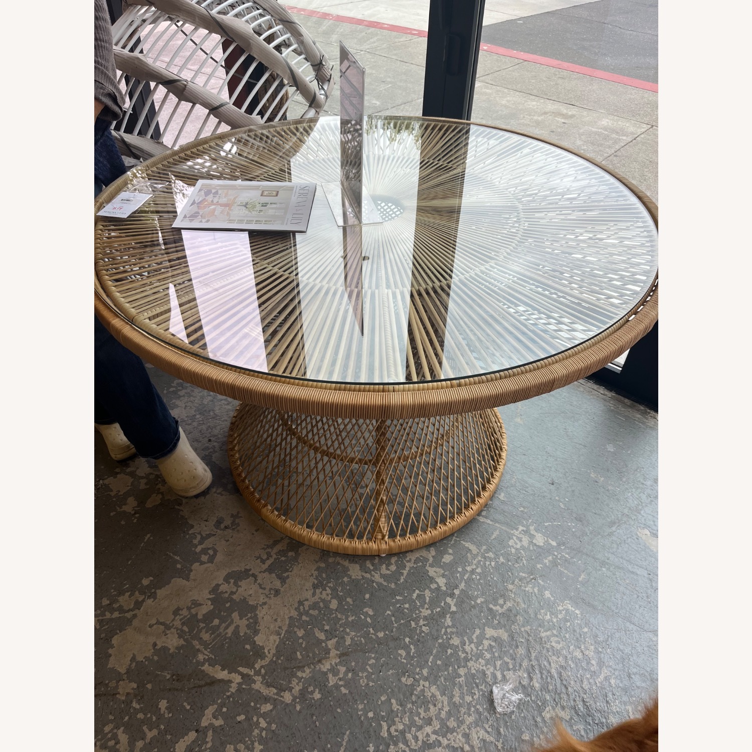 Serena & Lily Blithedale Natural Rattan Dining Table - image-2