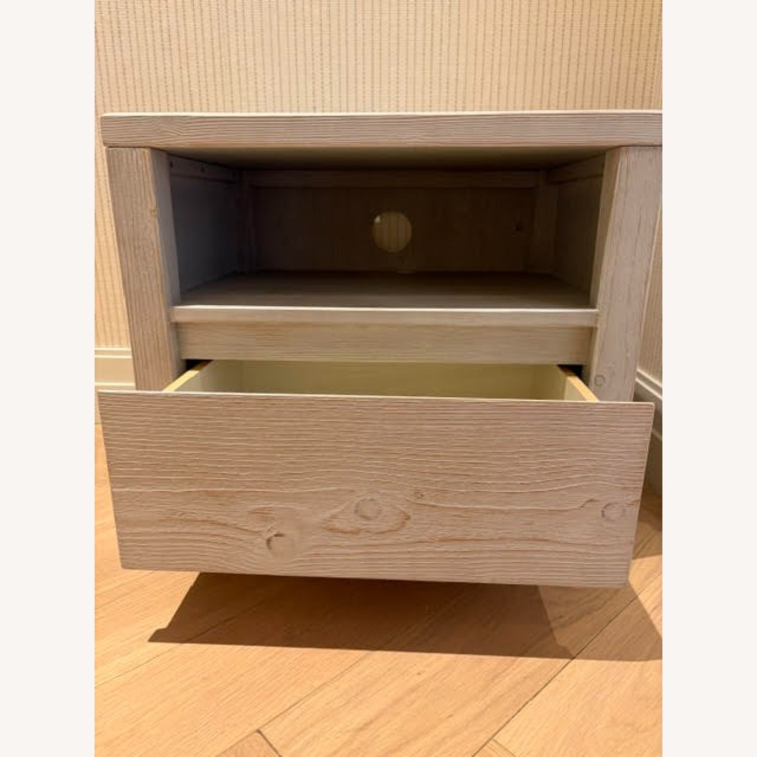 Pottery Barn Teen Costa White Wood Nightstand - image-1