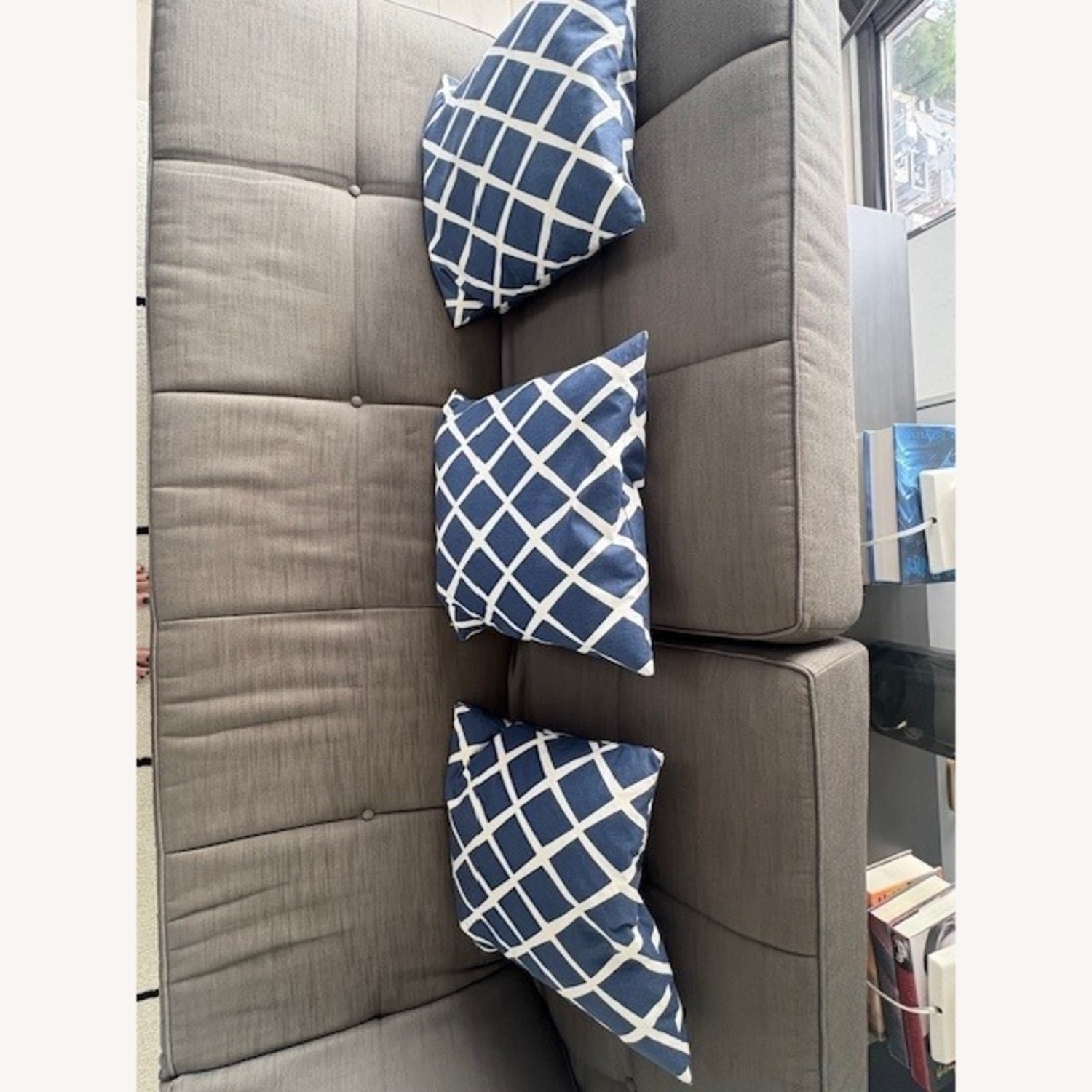 Ligne Roset Dark Gray Fabric 3+ Seater Sofa - image-4