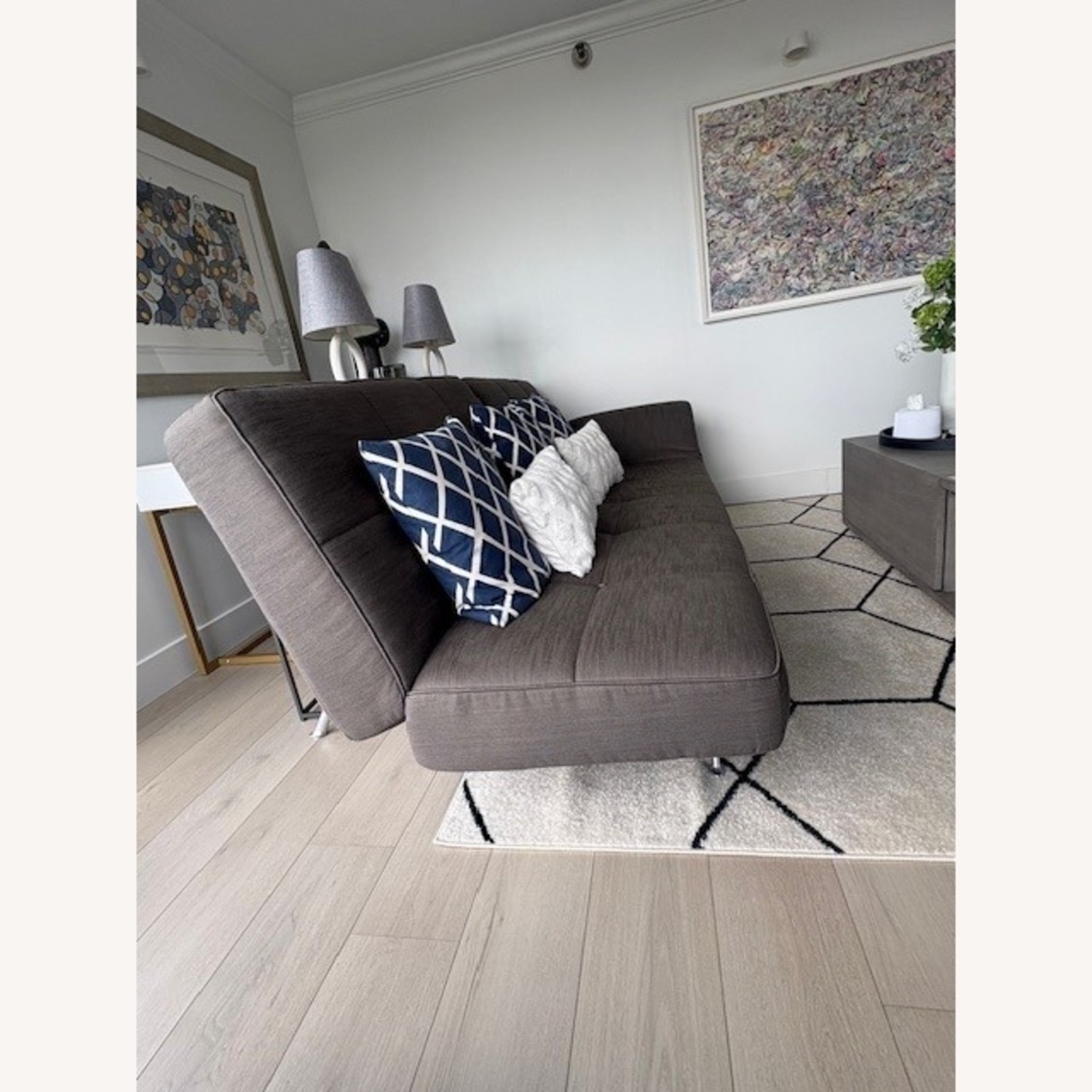 Ligne Roset Dark Gray Fabric 3+ Seater Sofa - image-3