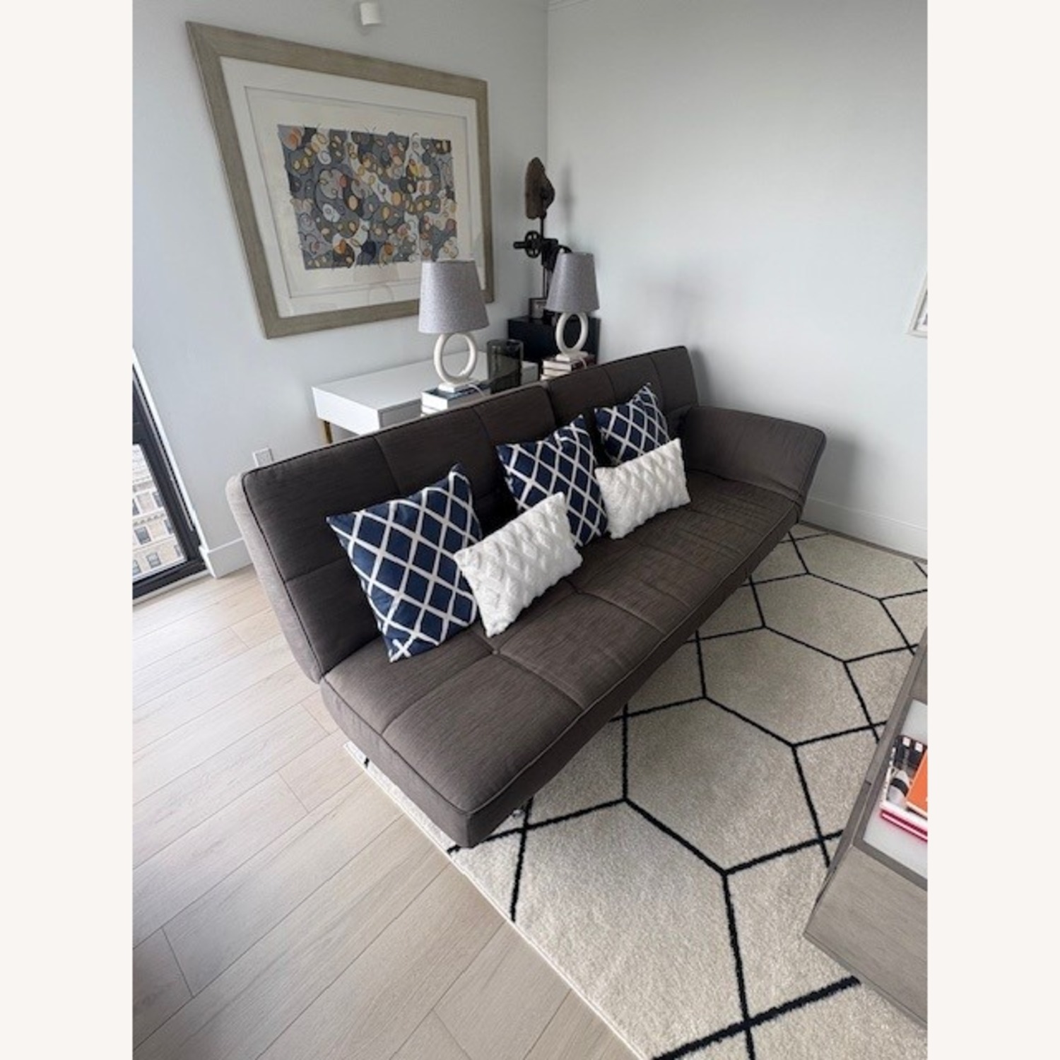 Ligne Roset Dark Gray Fabric 3+ Seater Sofa - image-2