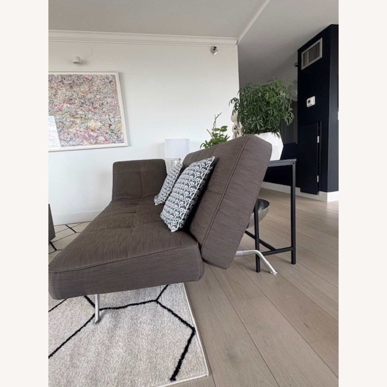 Ligne Roset Smala Dark Gray Fabric 2 Seater Sofa - image-3