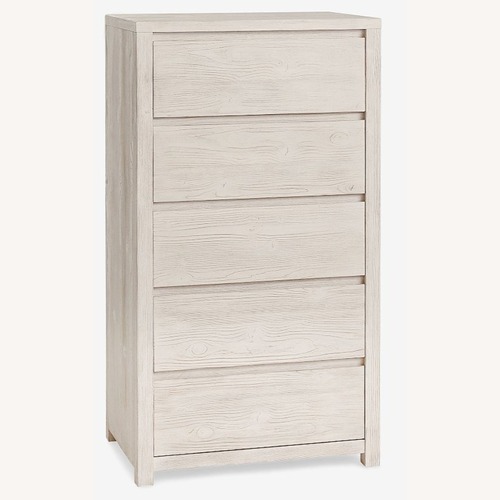 Used Pottery Barn Teen Costa White Wood Dresser for sale on AptDeco