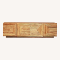 CB2 Reflect Rattan Credenza