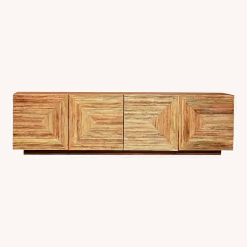 Used CB2 Reflect Rattan Credenza for sale on AptDeco