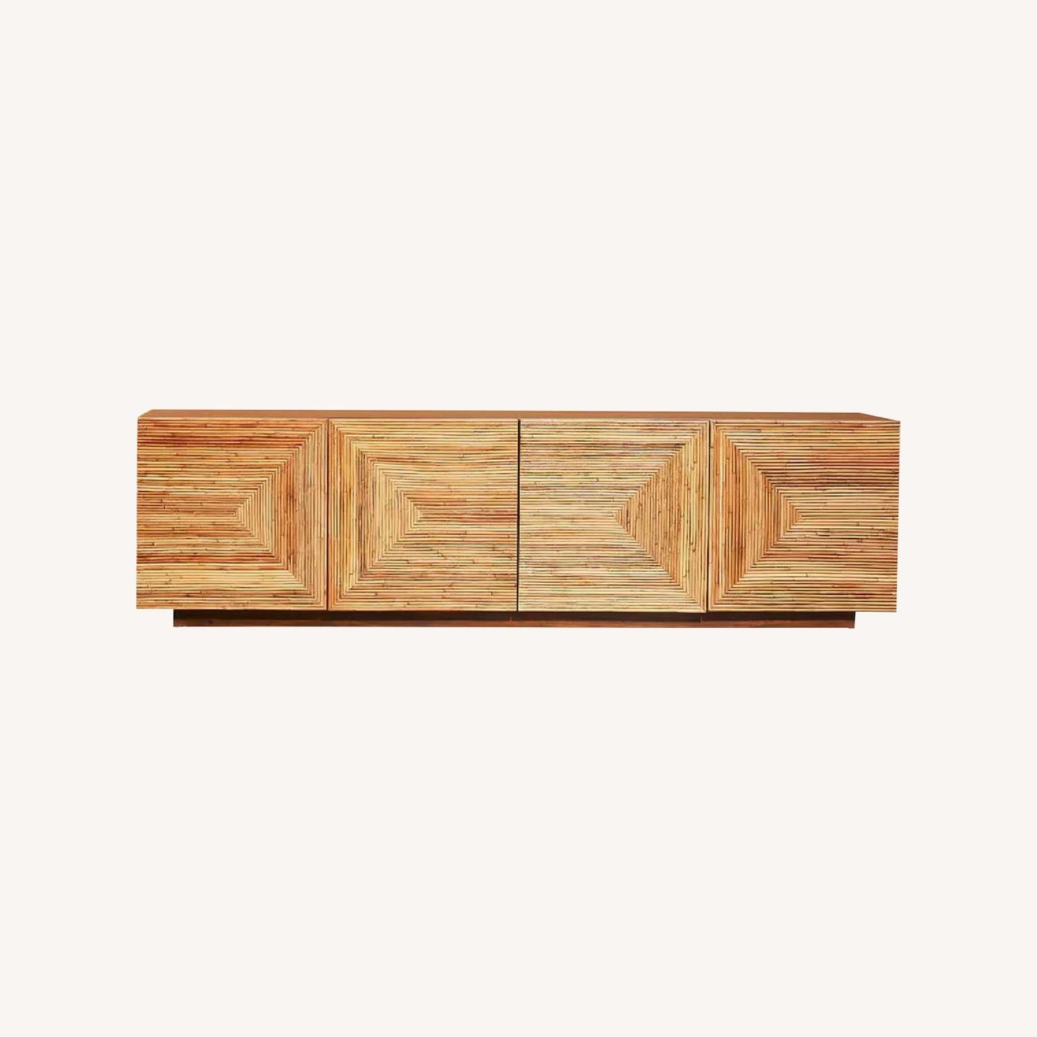 CB2 Reflect Rattan Credenza - image-6