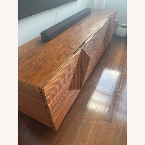 Used CB2 Reflect Rattan Credenza for sale on AptDeco
