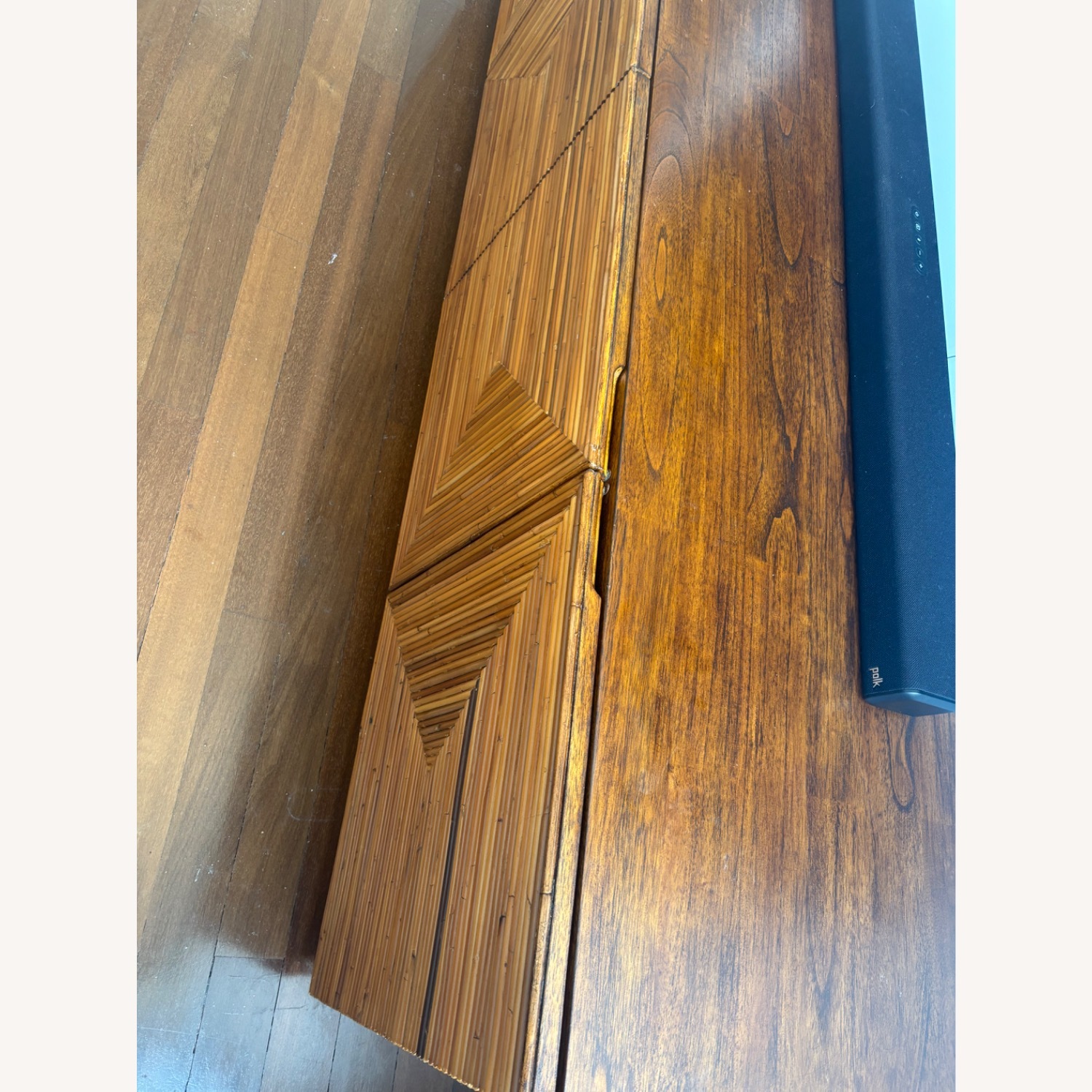 CB2 Reflect Rattan Credenza - image-3