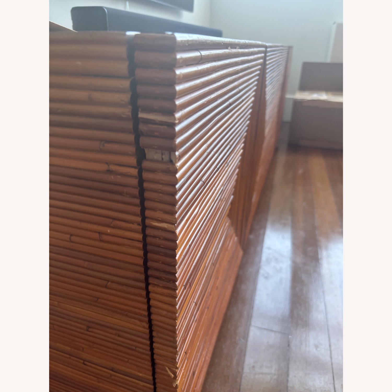 CB2 Reflect Rattan Credenza - image-9