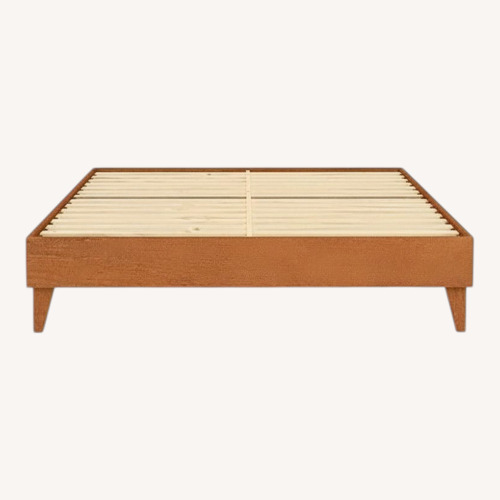 Used Bed Bath & Beyond Cal King Solid Wood Platform Bed for sale on AptDeco