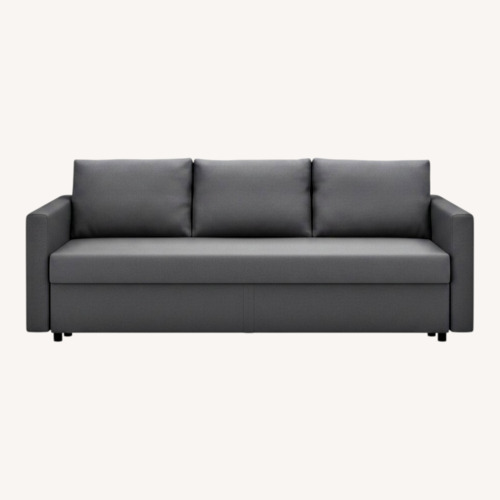Used IKEA Friheten Dark Gray Wood Sleeper Sofa for sale on AptDeco