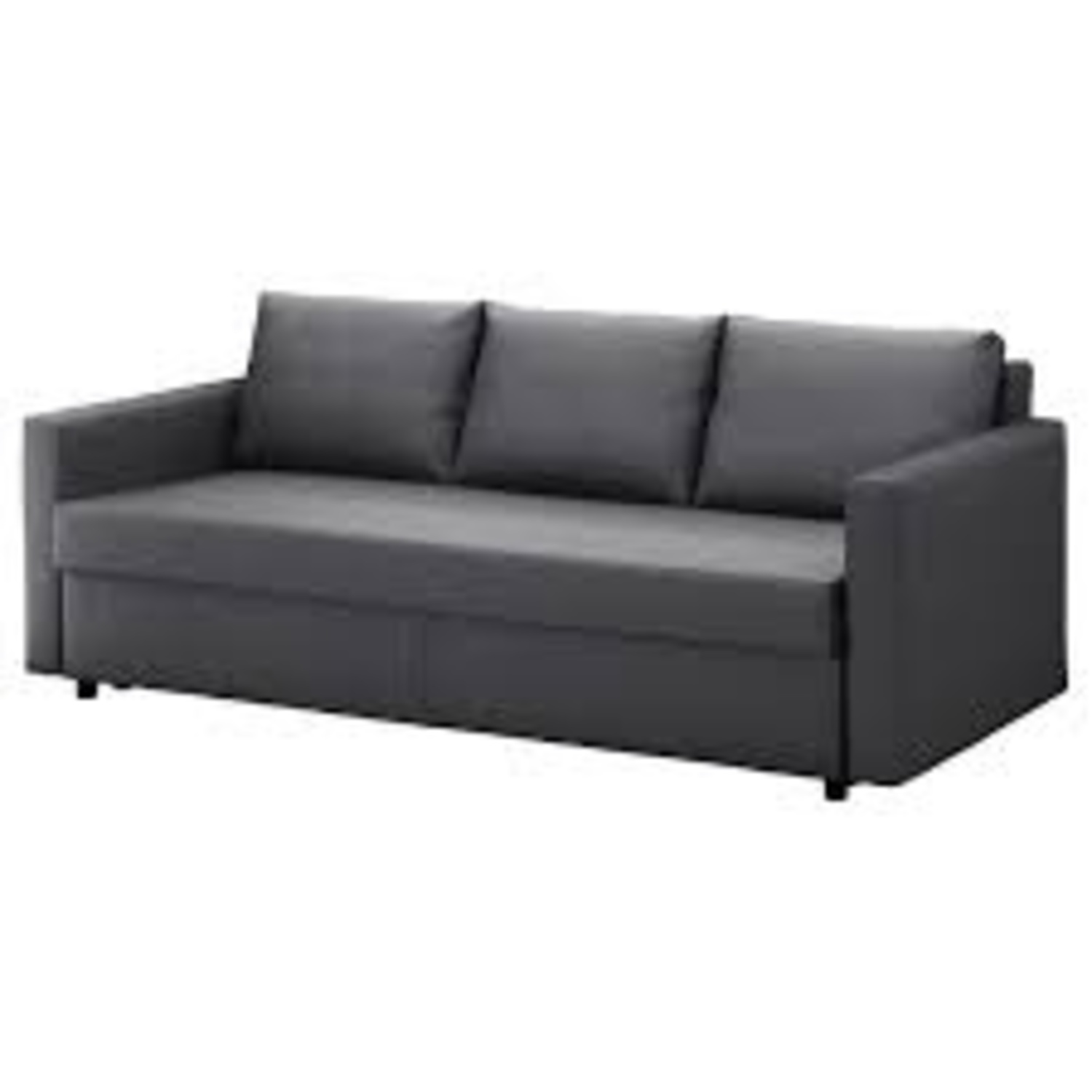 IKEA Friheten Dark Gray Wood Sleeper Sofa - image-4
