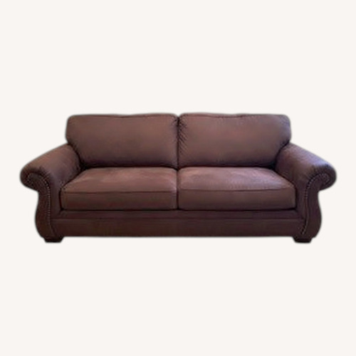 Used Brown Leather Sofa for sale on AptDeco