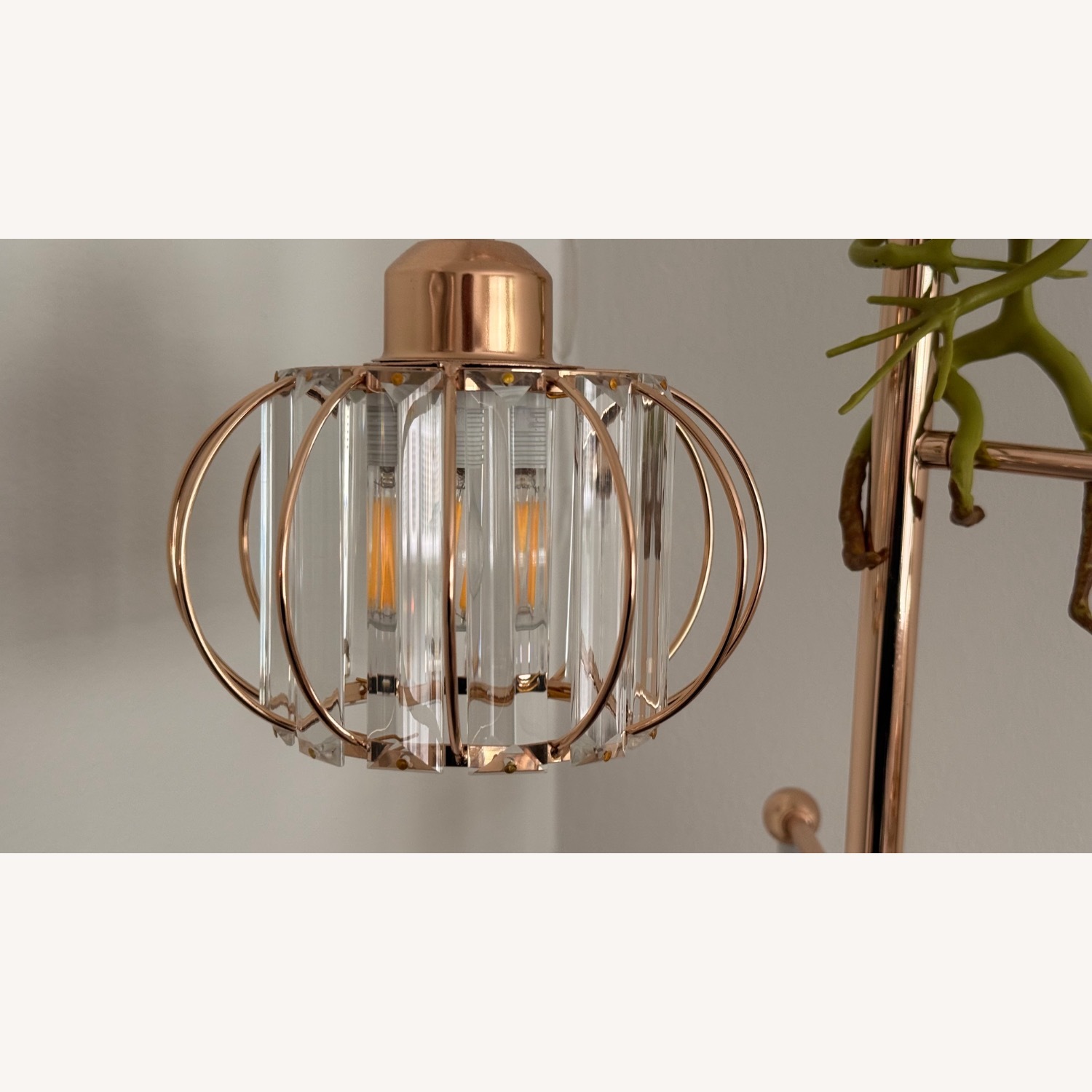 Gold Metal Floor Lamp - image-2