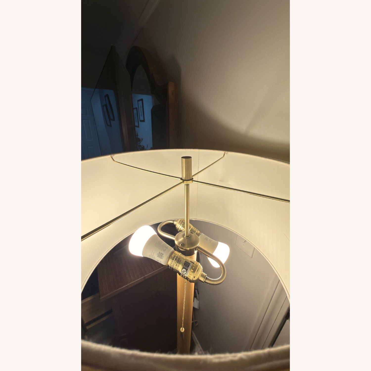 Natural Wood Floor Lamp - image-4