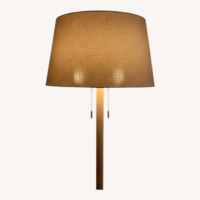 Natural Wood Floor Lamp