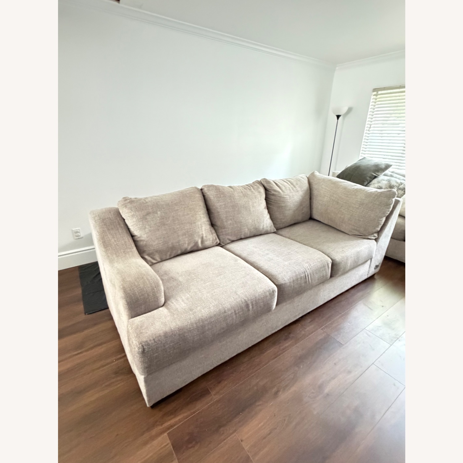 Light Gray Fabric 2 Piece Sectional - image-4