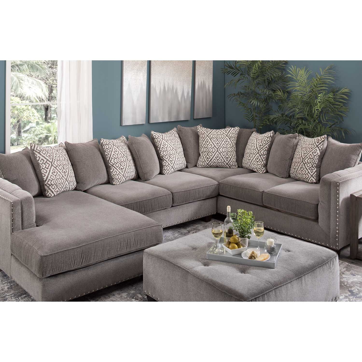 Afw Light Gray 3+ Piece Sectional - image-6