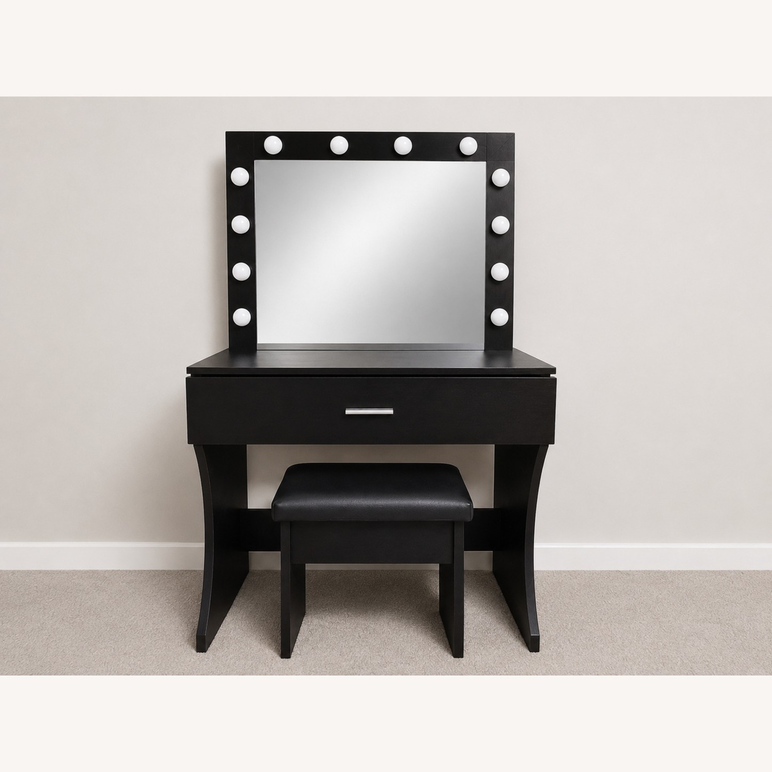 Black Wood Dresser - image-2