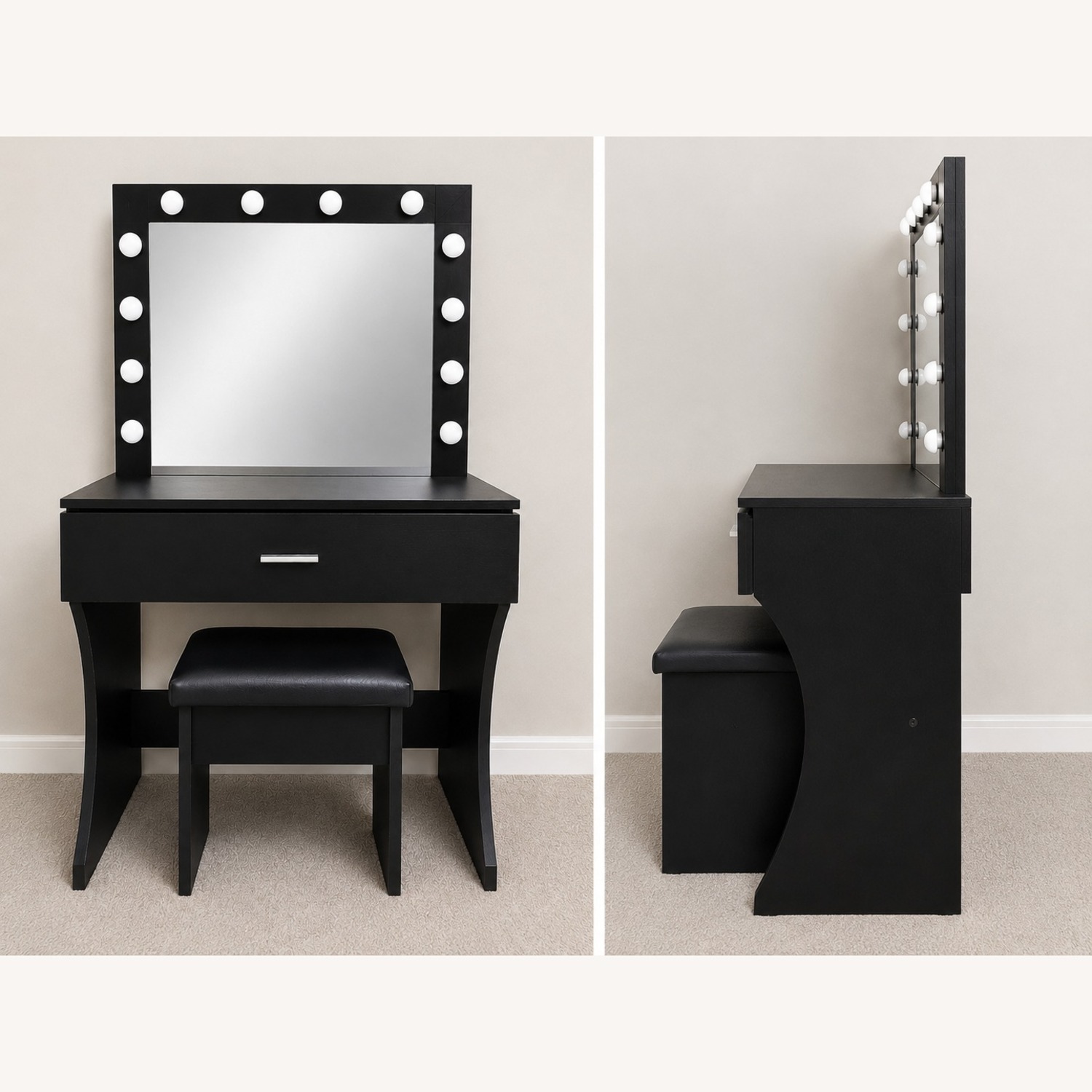 Black Wood Dresser - image-3