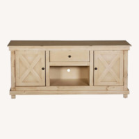 Hillsdale Furniture Natural Wood Media Storage