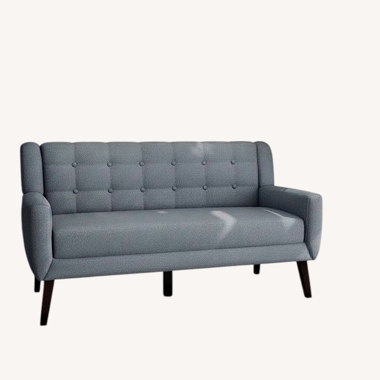 Wayfair Jaqueze Loveseat Light Gray Linen - image-0