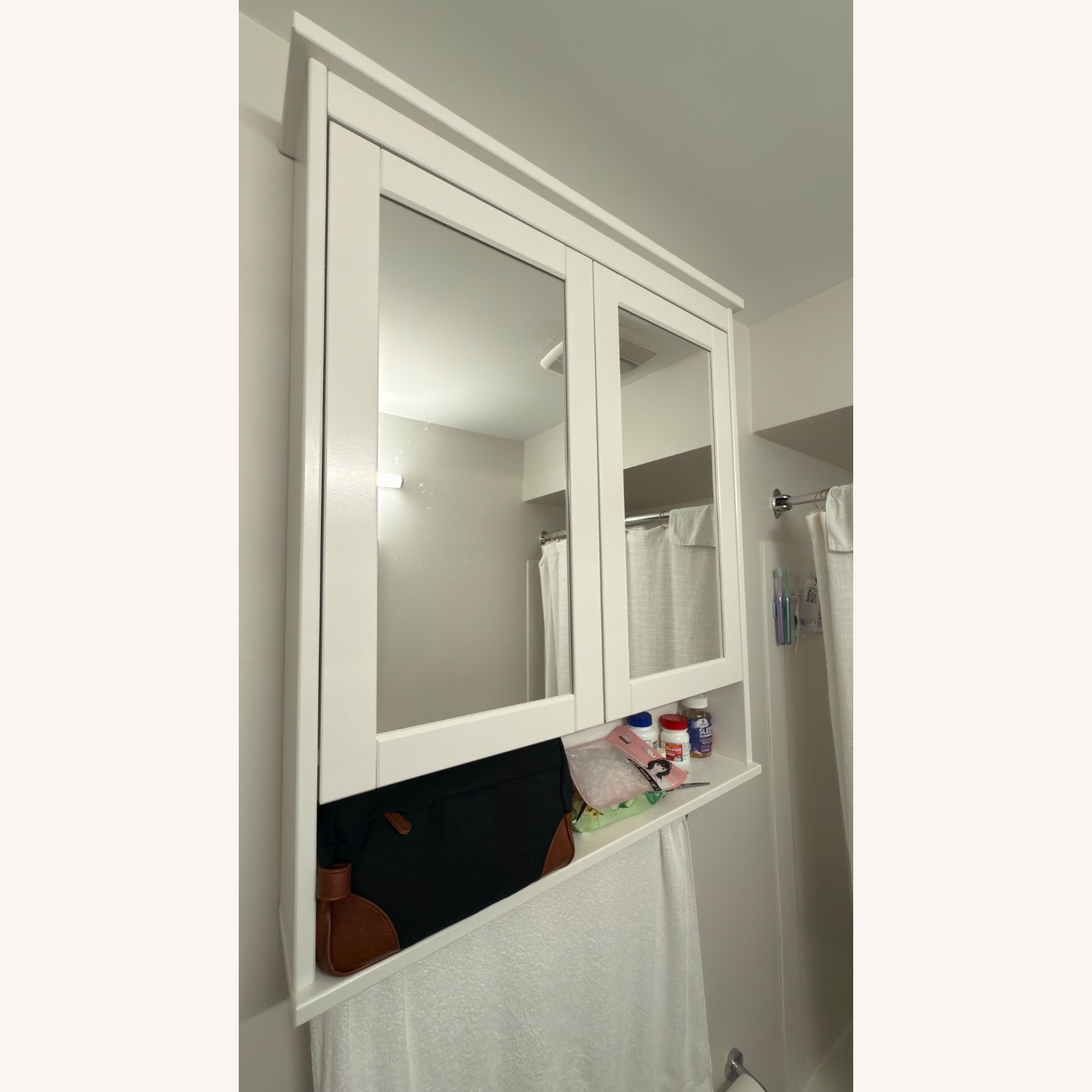 IKEA Hemnes White Wood Medicine Cabinet - image-1