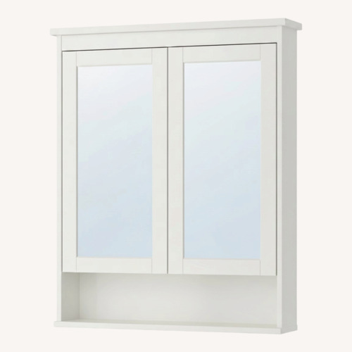 Used IKEA Hemnes White Wood Medicine Cabinet for sale on AptDeco