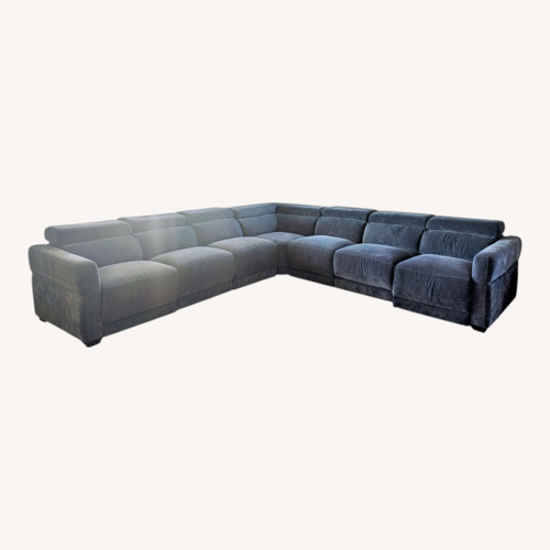 Used RC Willey Blue Fabric 3+ Piece Sectional for sale on AptDeco