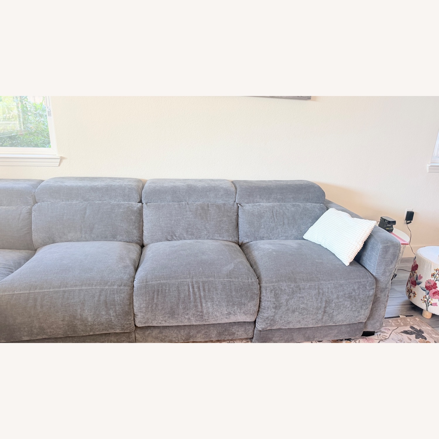 RC Willey Blue Fabric 3+ Piece Sectional - image-6