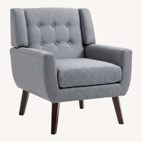 Used Wayfair Jaqueze Armchairs Light Gray Linen for sale on AptDeco