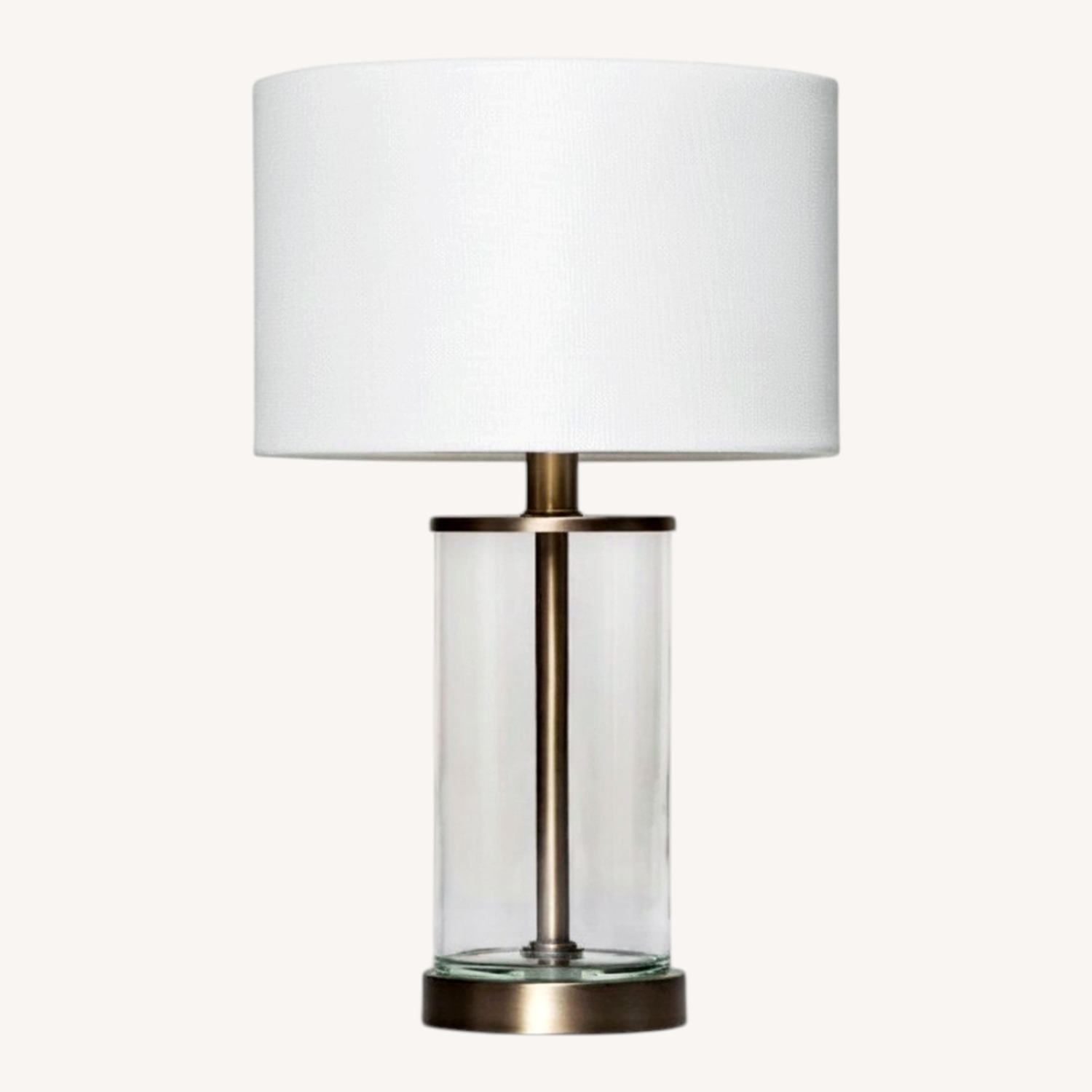Gold Metal Table Lamp with USB Port - image-0