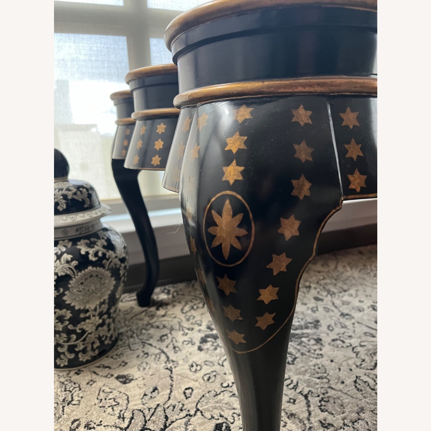 Rose Tarlow Chinoiserie Black Wood Coffee Table - image-7