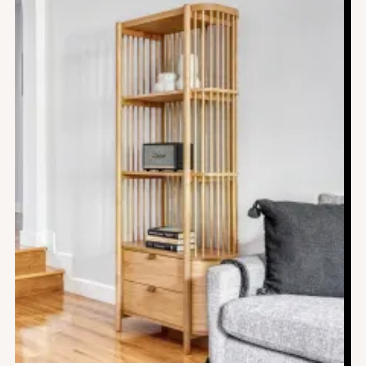 West Elm Natural Wood Wall Unit - image-3