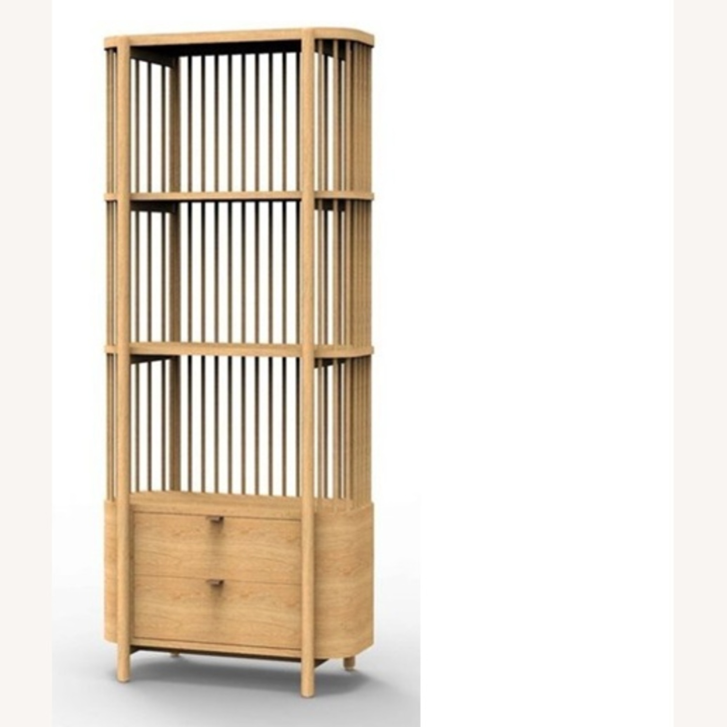 West Elm Natural Wood Wall Unit - image-4