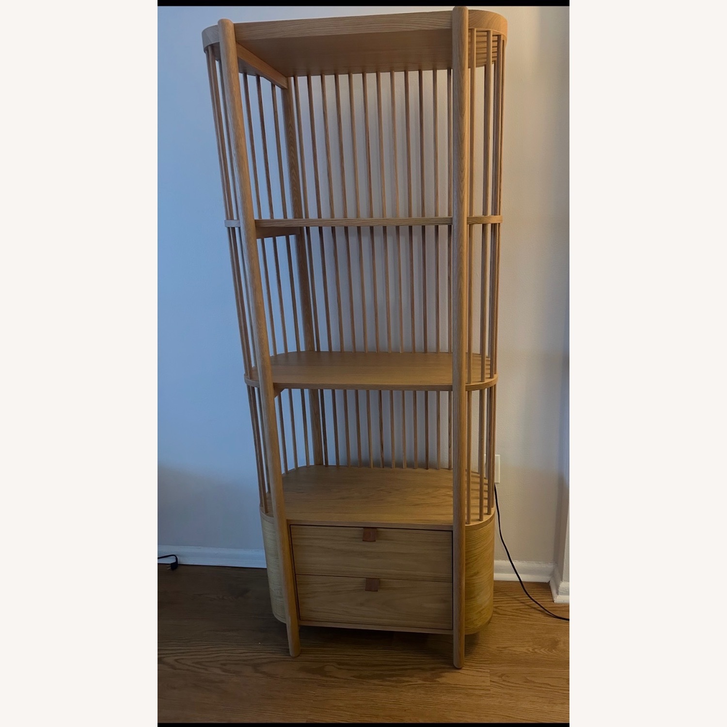 West Elm Natural Wood Wall Unit - image-2