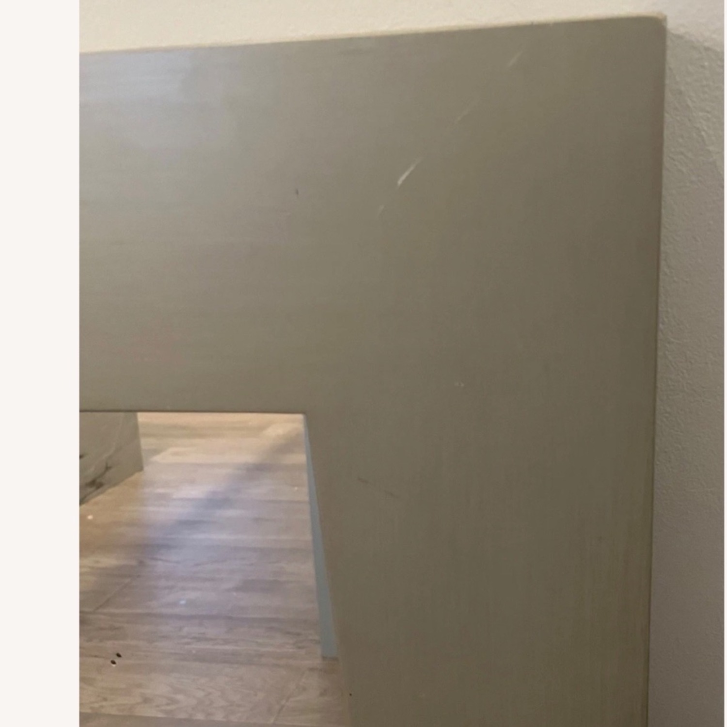 West Elm Chunky Wood Wall Mirror in Silver - image-3