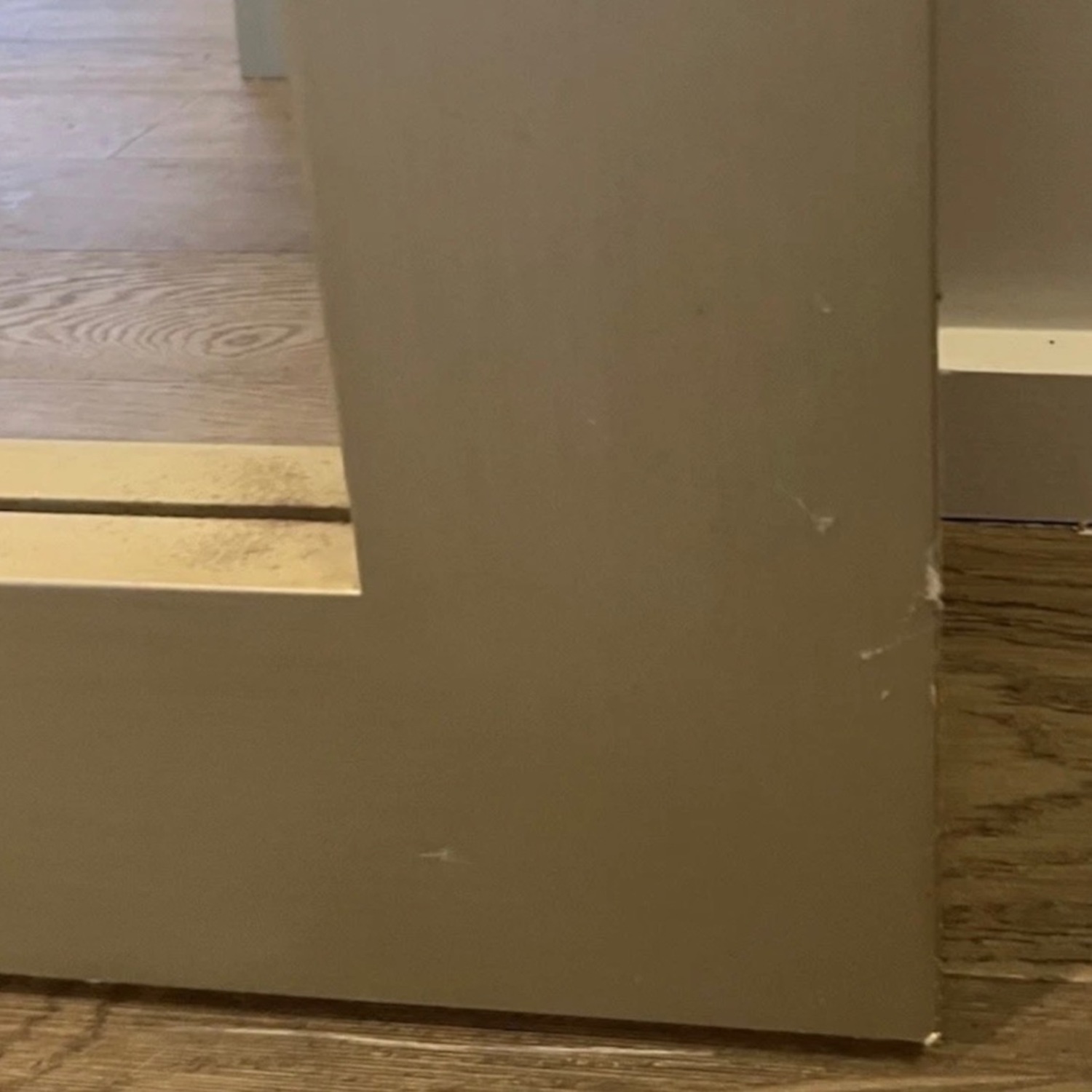 West Elm Chunky Wood Wall Mirror in Silver - image-6