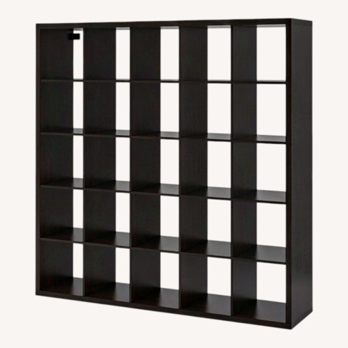 Used IKEA Black Wood Wall Shelf for sale on AptDeco