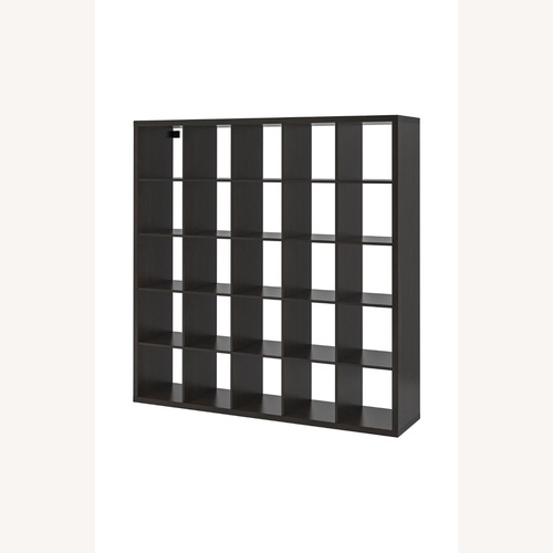 Used IKEA Black Wood Wall Shelf for sale on AptDeco