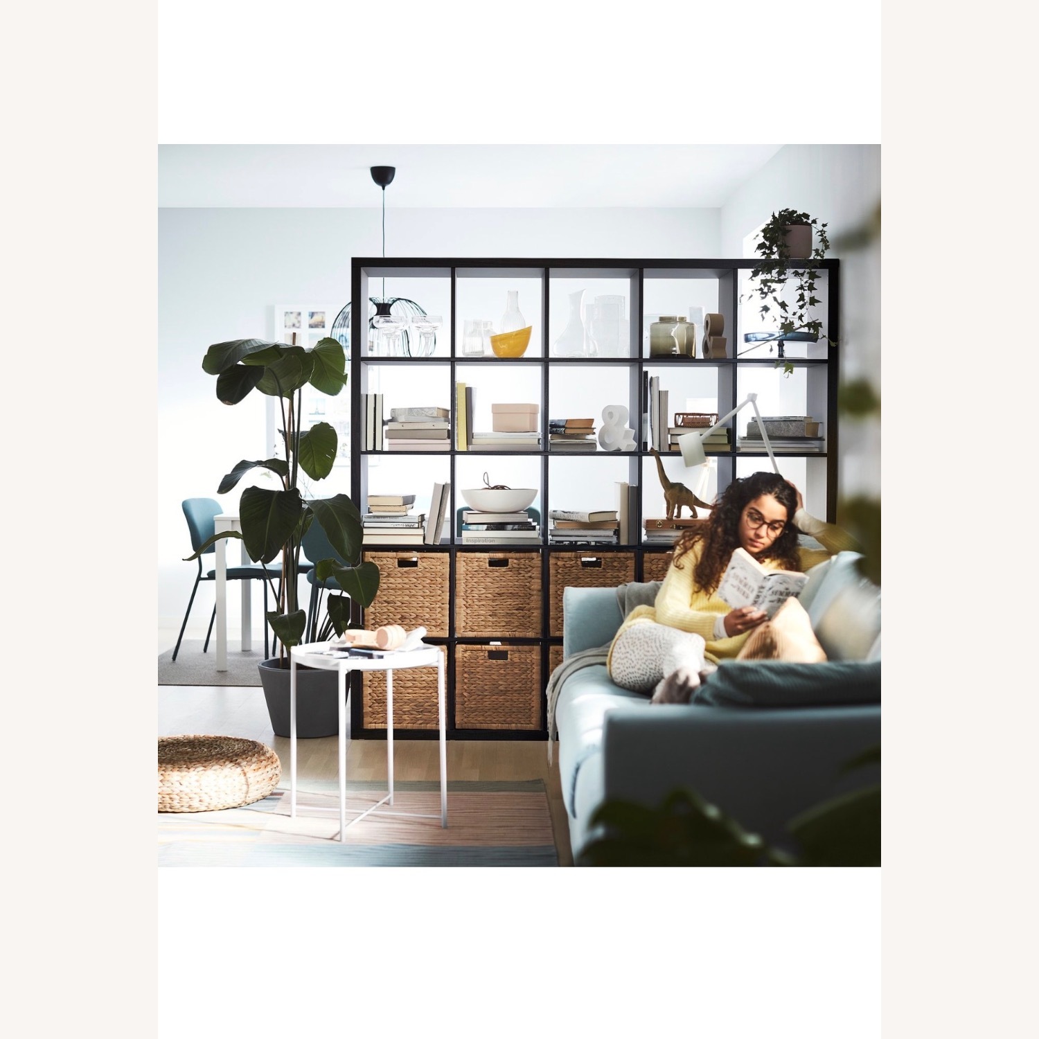 IKEA Black Wood Wall Shelf - image-2