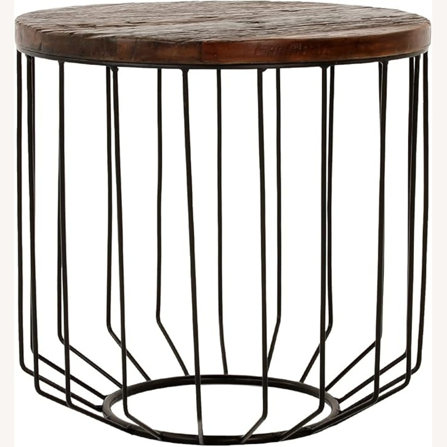 IKEA Wooden And Metal Side Table - image-4