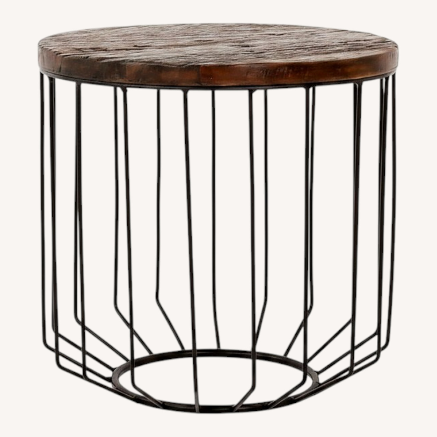 IKEA Wooden And Metal Side Table - image-0