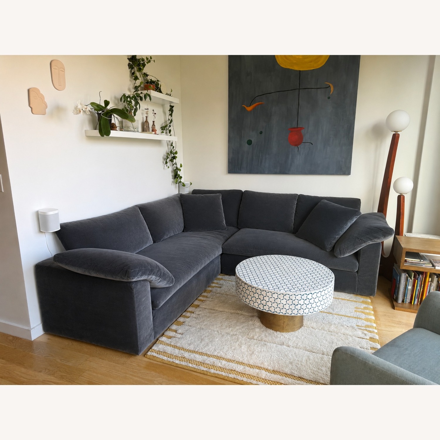 Restoration Hardware Cloud Couch in Twilight - image-1