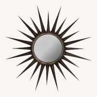 Cooper Classics Bronze Starburst Wall Mirror