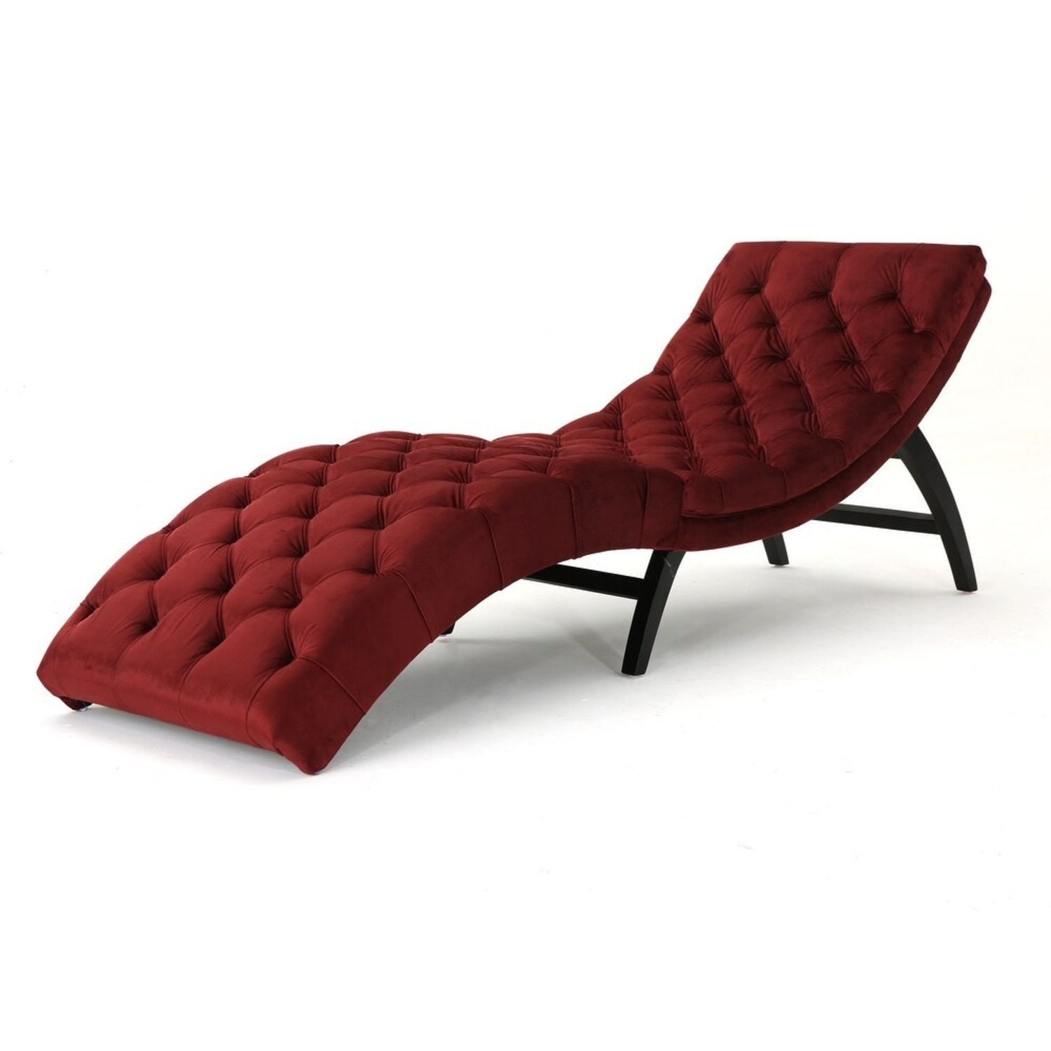 Macy’s Tufted Velvet Chaise Lounge Sofa - image-5