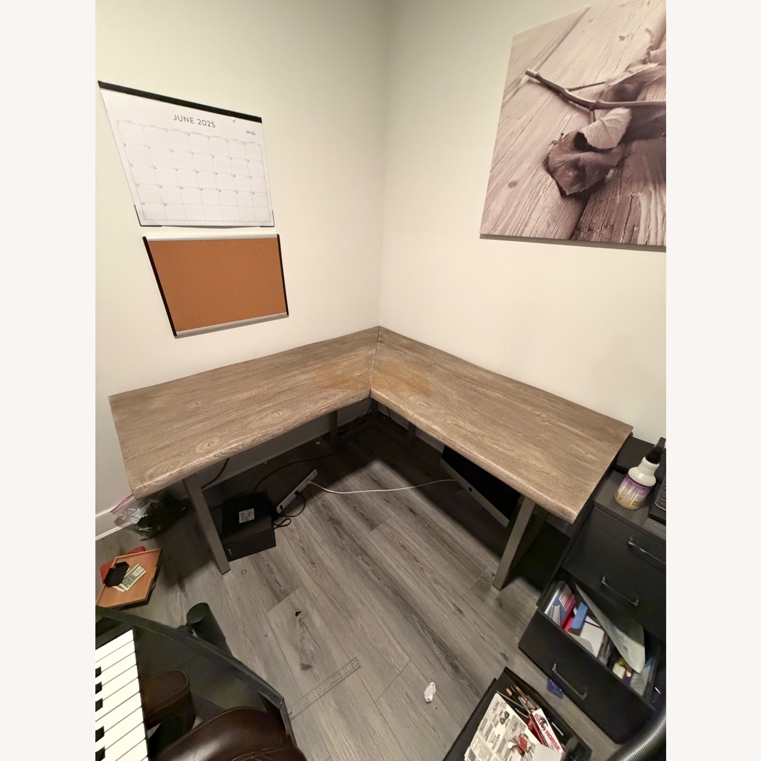 Raymour & Flanigan Marigold Light Brown Wood Desk - image-1