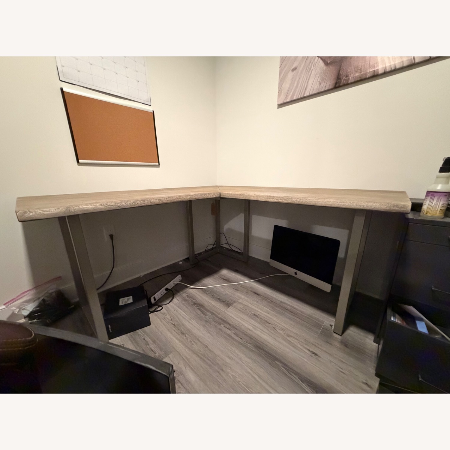 Raymour & Flanigan Marigold Light Brown Wood Desk - image-5
